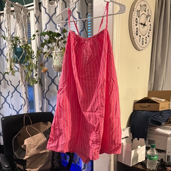 A New Day Pink and White Striped Dress with Pockets! - Picture 1 of 4